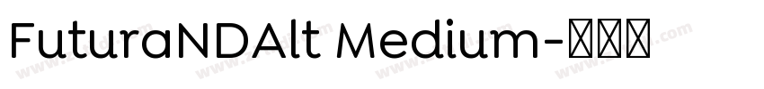 FuturaNDAlt Medium字体转换